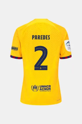 Liga F FC Barcelona fourth Shirt 23/24 Player’s Edition - PAREDES