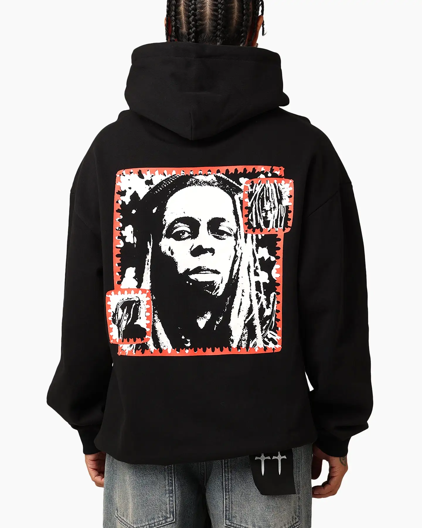 Lil Wayne Red Frame Hoodie Black