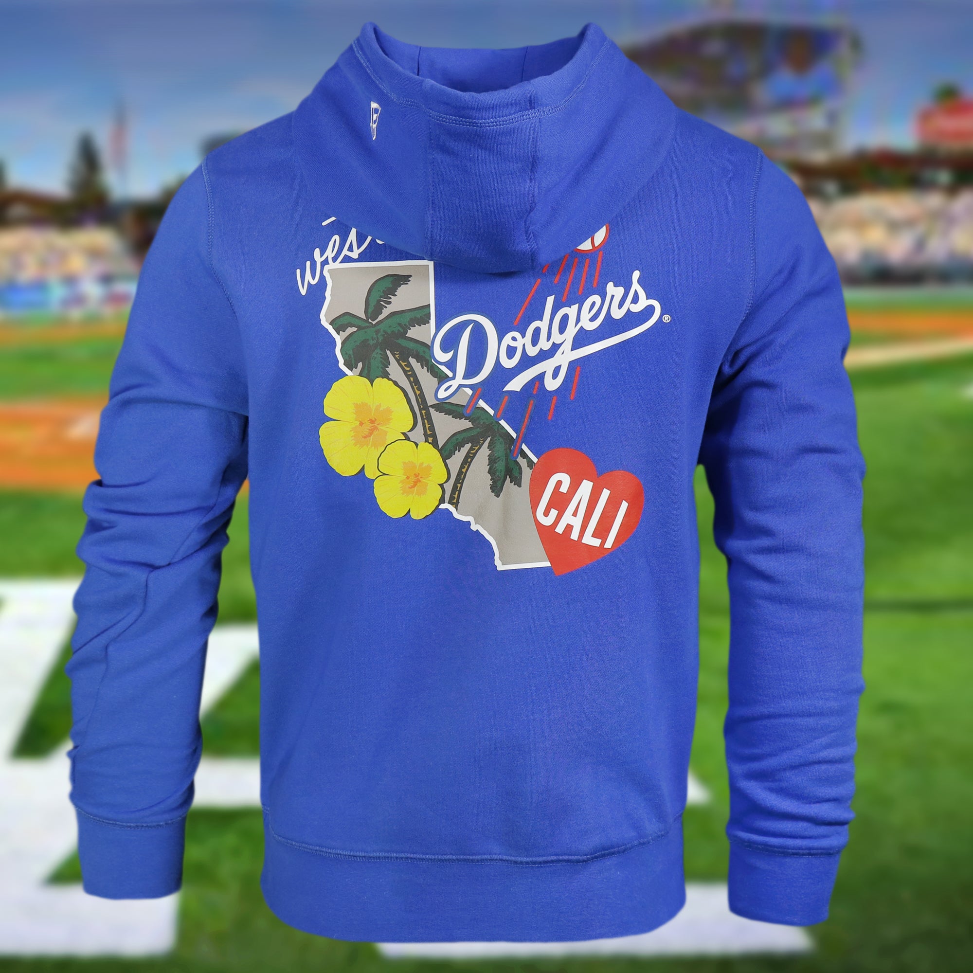 Los Angeles Dodgers City Cluster 59Fifty Fitted Matching Royal Pullover Hoodie