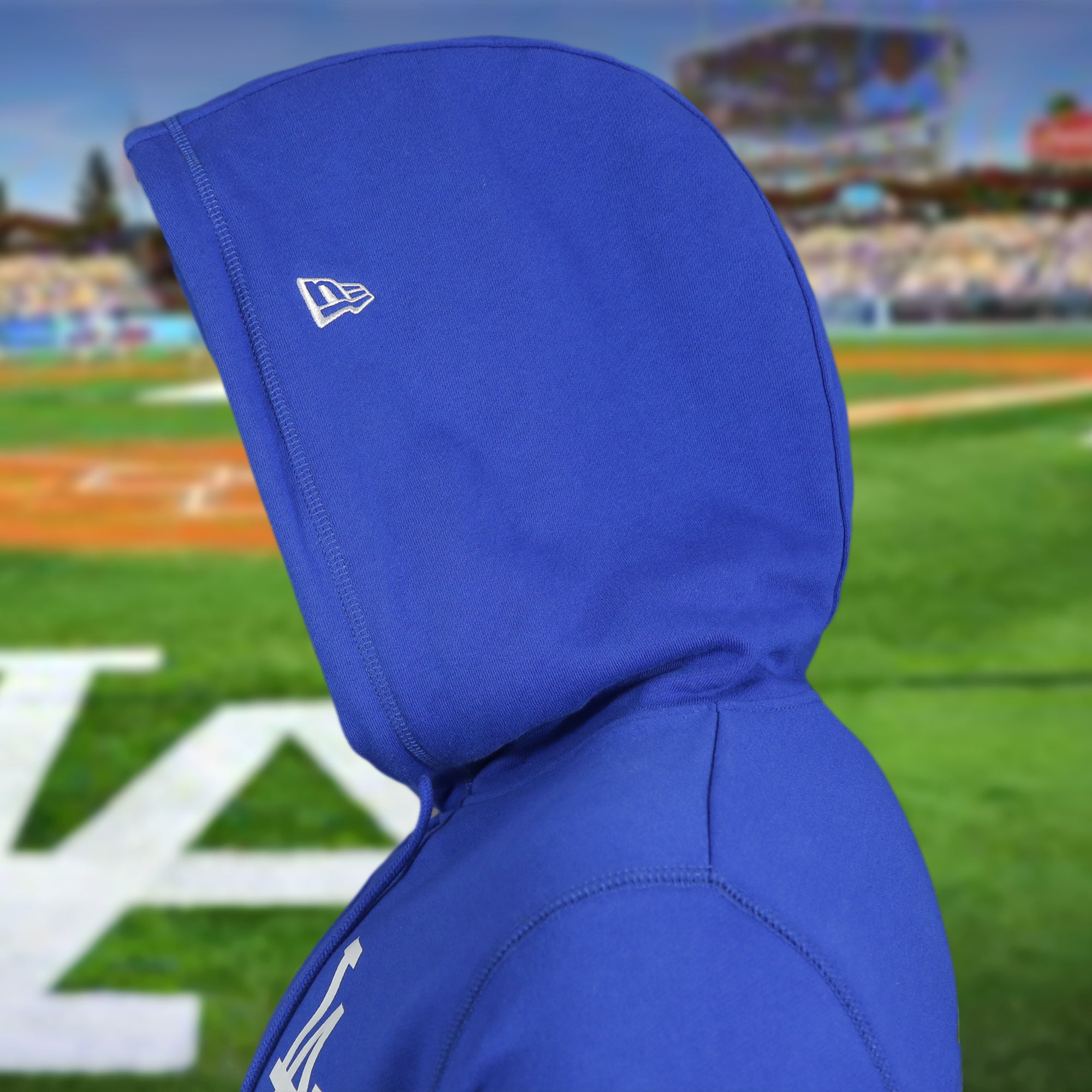 Los Angeles Dodgers City Cluster 59Fifty Fitted Matching Royal Pullover Hoodie