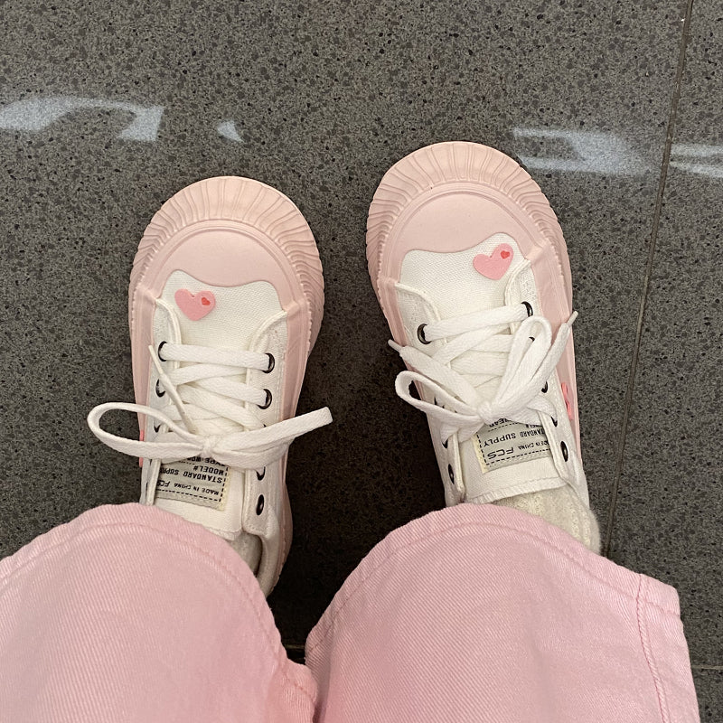 Love Cute Plush Canvas Shoes - Kimi