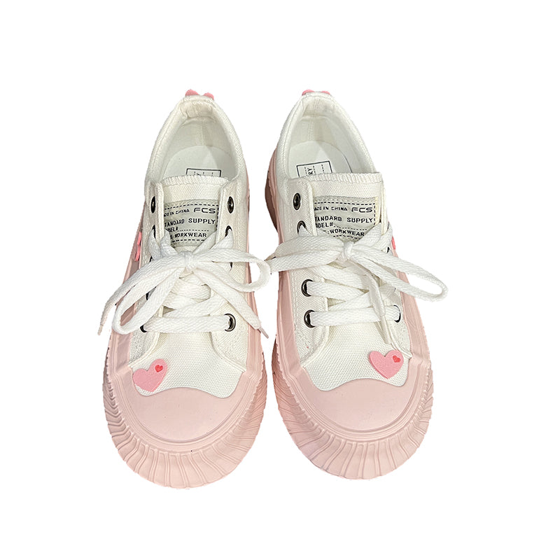 Love Cute Plush Canvas Shoes - Kimi