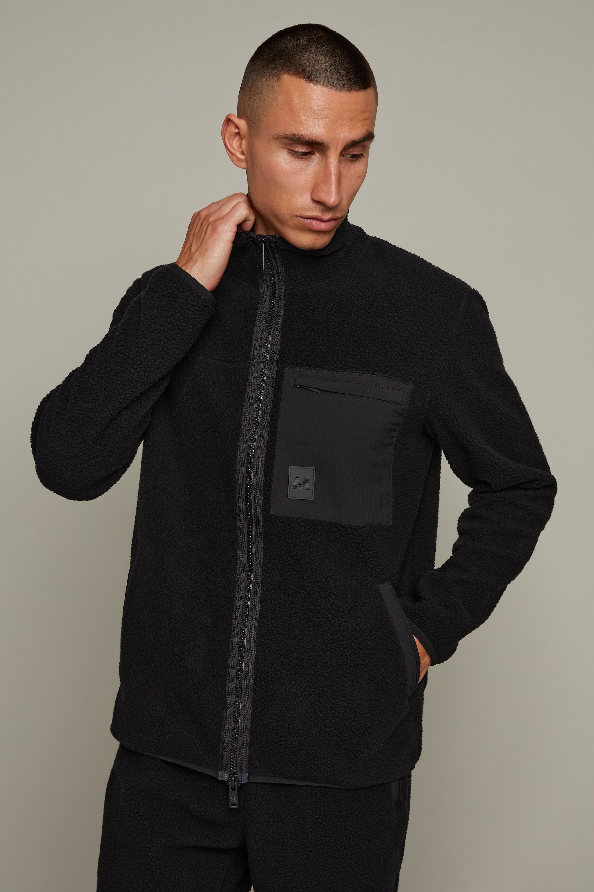 Matinique MAisaac Zipper Cardigan In Black