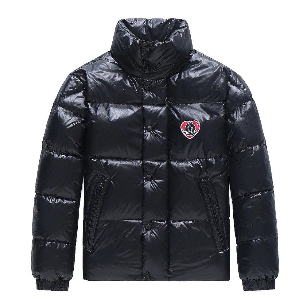 Moncler 23fw Chinese Valentine's Day love embroidered turtleneck down jacket Black 1.10