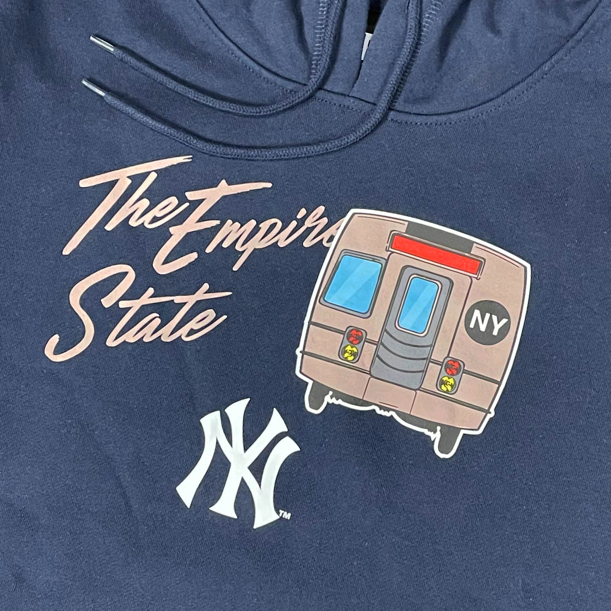 New York Yankees City Transit 59Fifty Fitted Matching Navy Pullover Hoodie