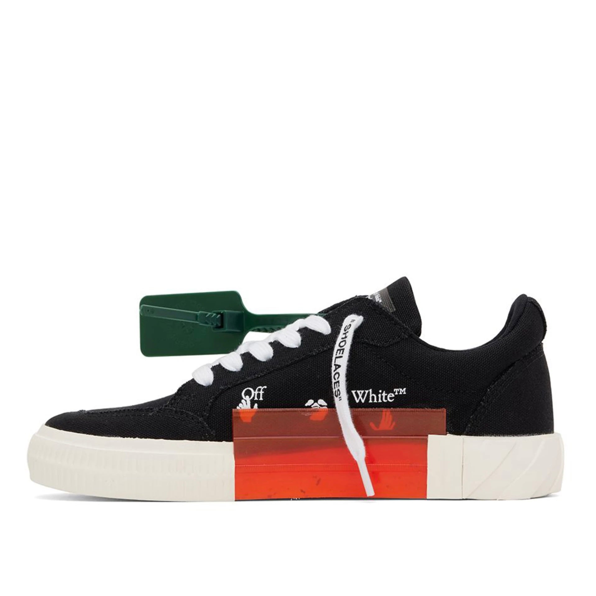 Off-White Low Vulcanized Canvas Sneakers Black