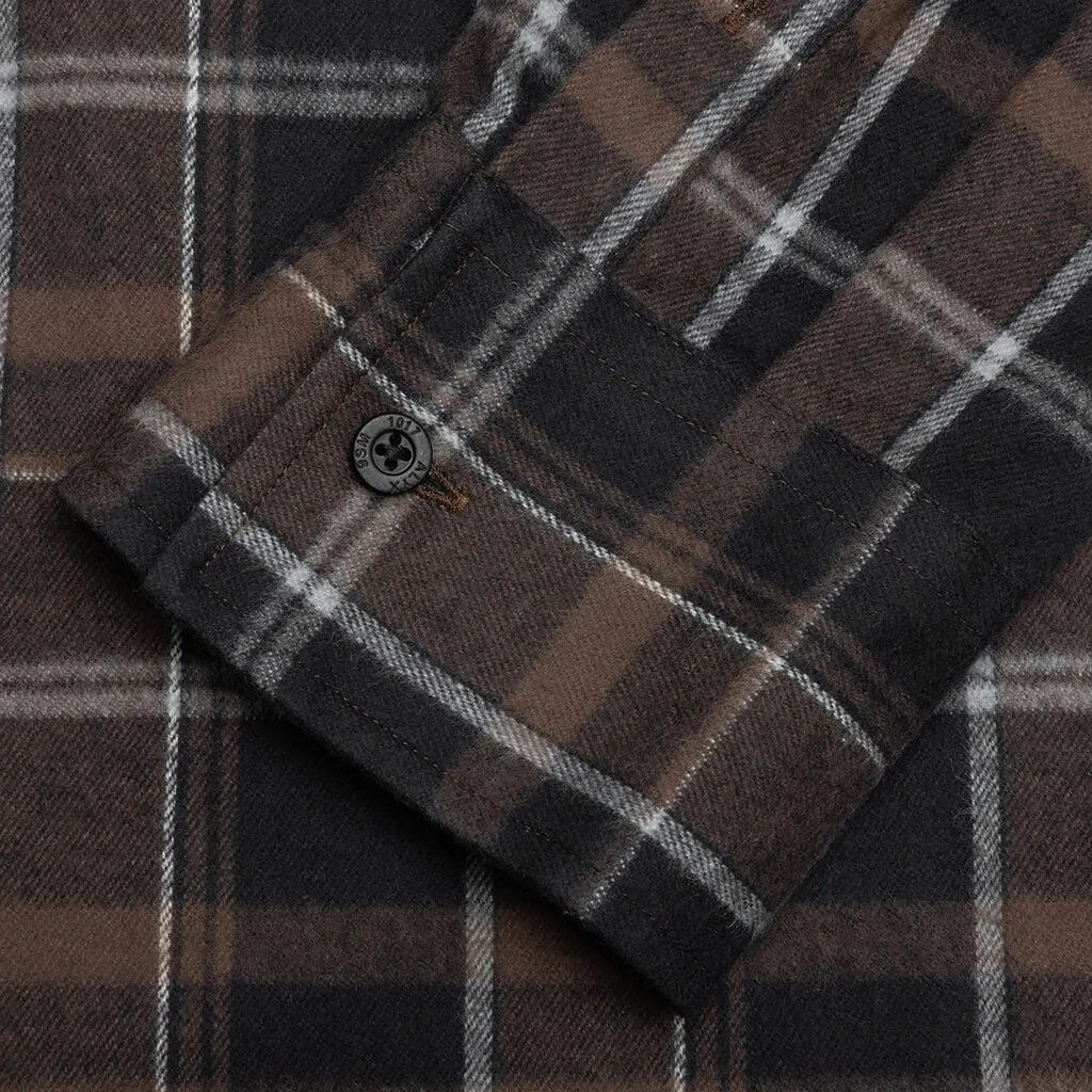 Plaid Logo Shirt - Brown/Black