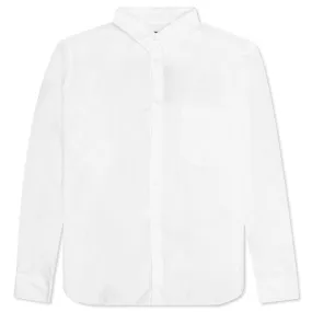 Plus Button Up Shirt - White