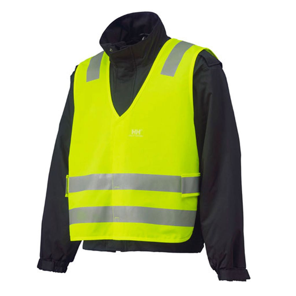 Police Public Safety | Black Jacket with Reflective Safety Vest | Scotchlite Black and Safety Green On-Duty Uniform Jacket with 