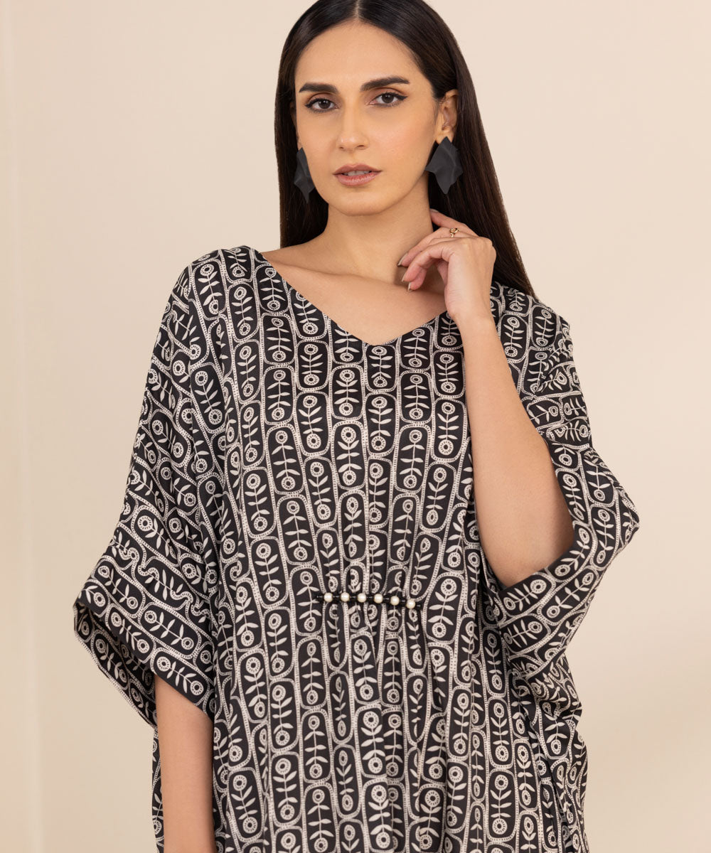 Printed Silk Kaftan