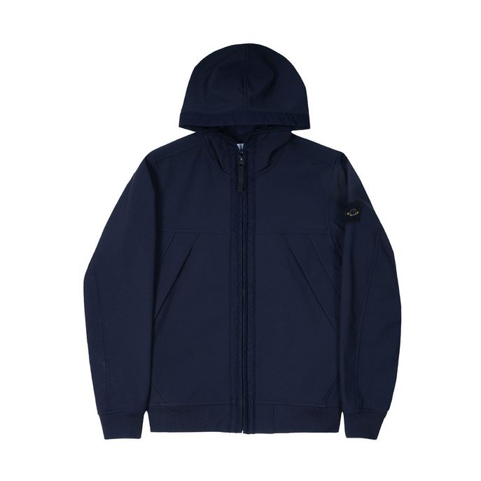 SOFT SHELL JACKET WITH HOOD Kids Blue