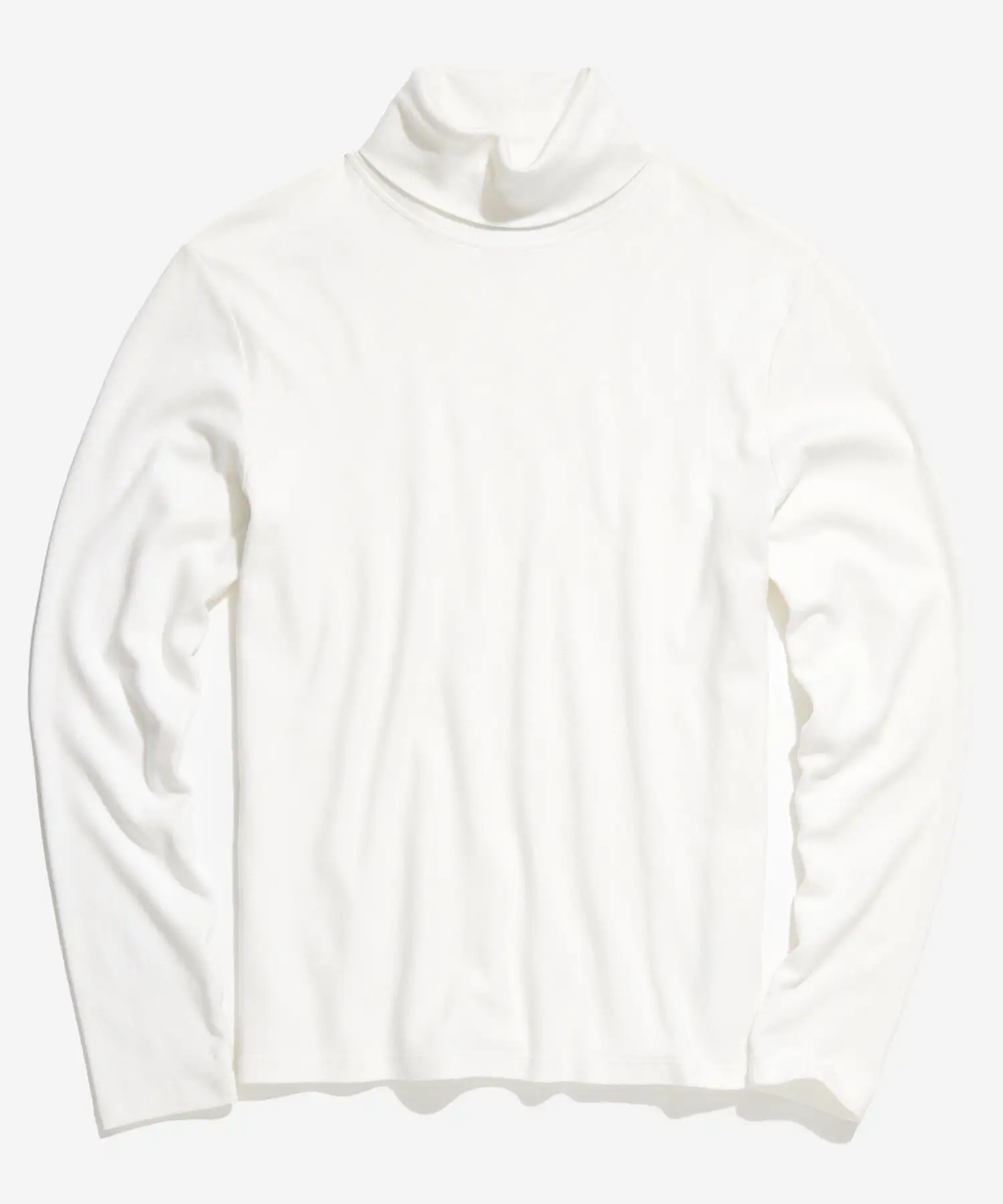 Solid Interlock Jersey Turtleneck in Bisque