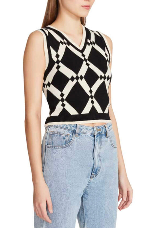 Steve Madden - Siren Sweater Vest Black