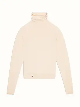 The Turtleneck - Almond White