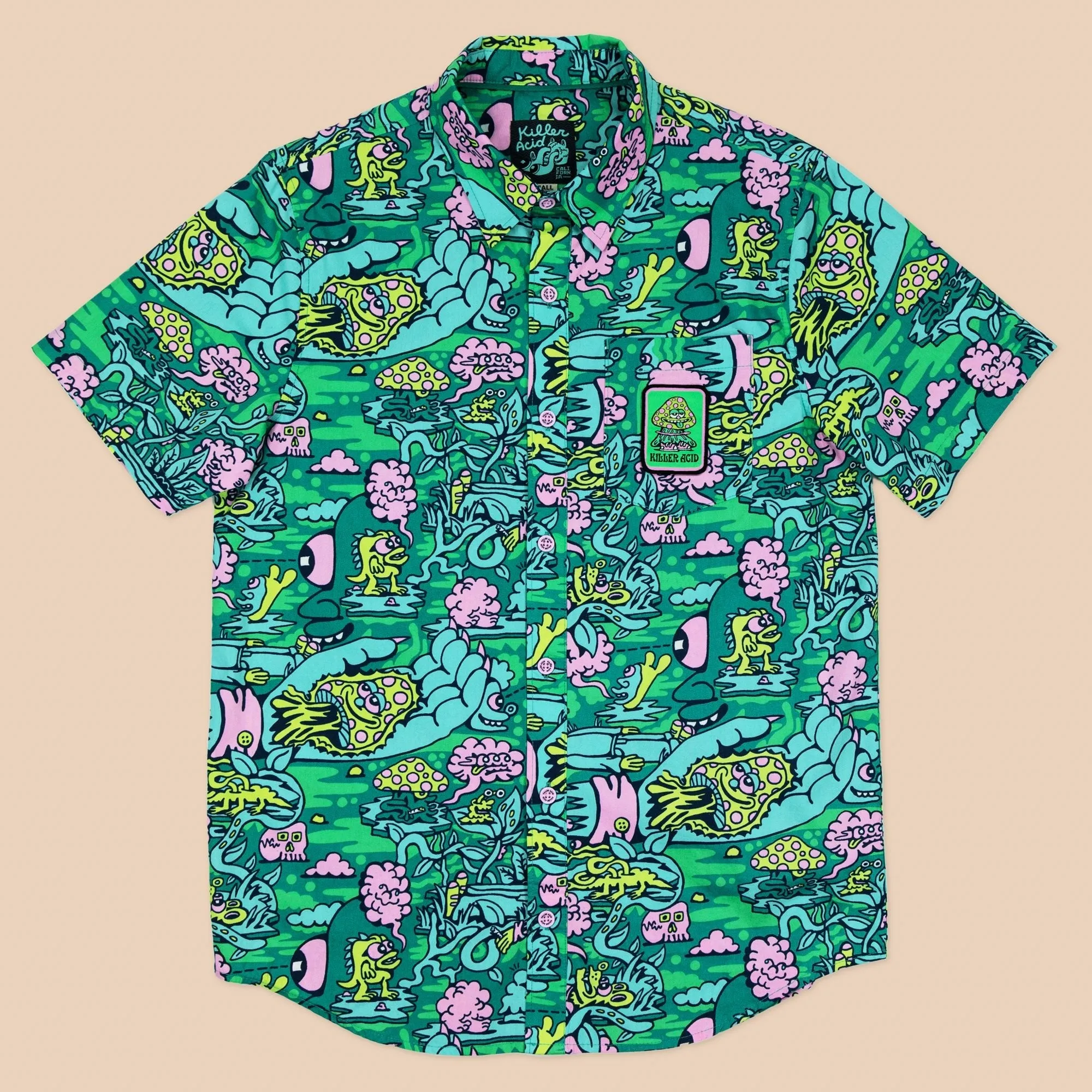 Trippy Jungle Button Up Shirt