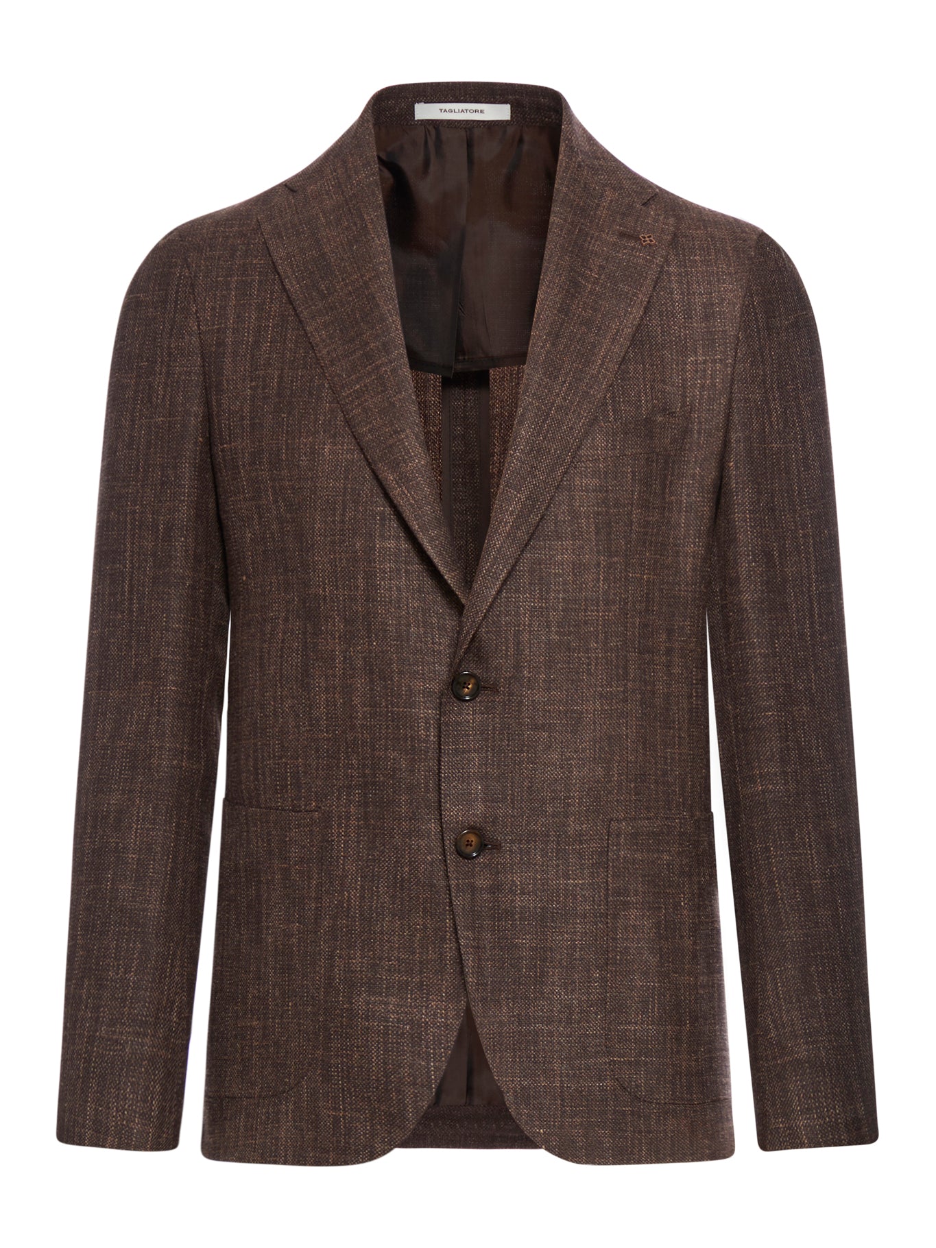 unstructured single-breasted jacket