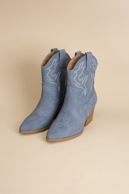 Western Flair Embroidered Cowgirl Boots