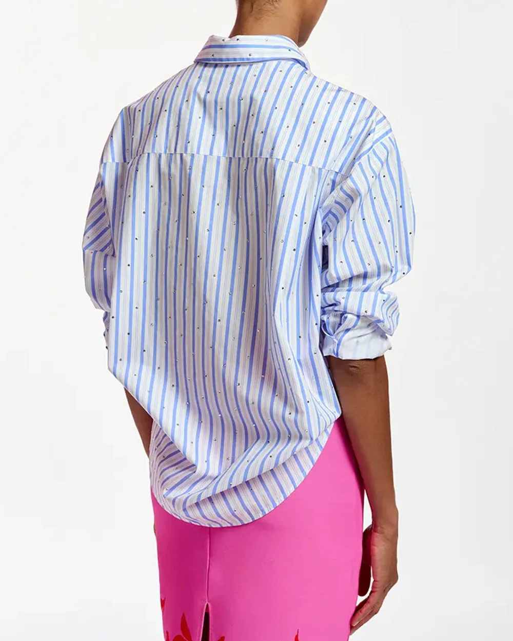 White Stripe Fevertree Poplin Shirt