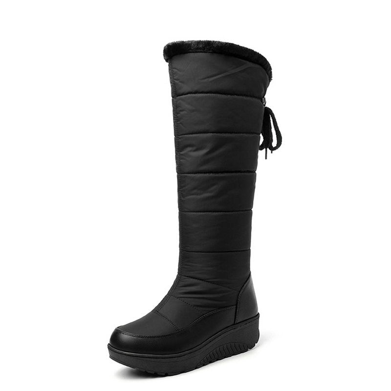 Women's Cozy Winter Snow Warm Waterproof Thick Sole Knight Boots