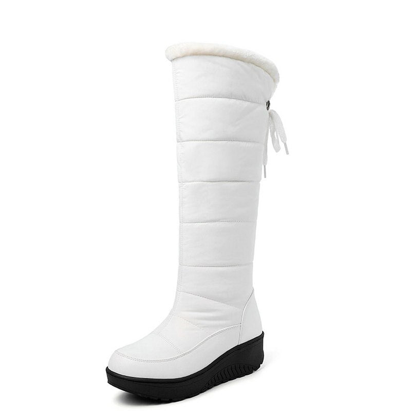 Women's Cozy Winter Snow Warm Waterproof Thick Sole Knight Boots