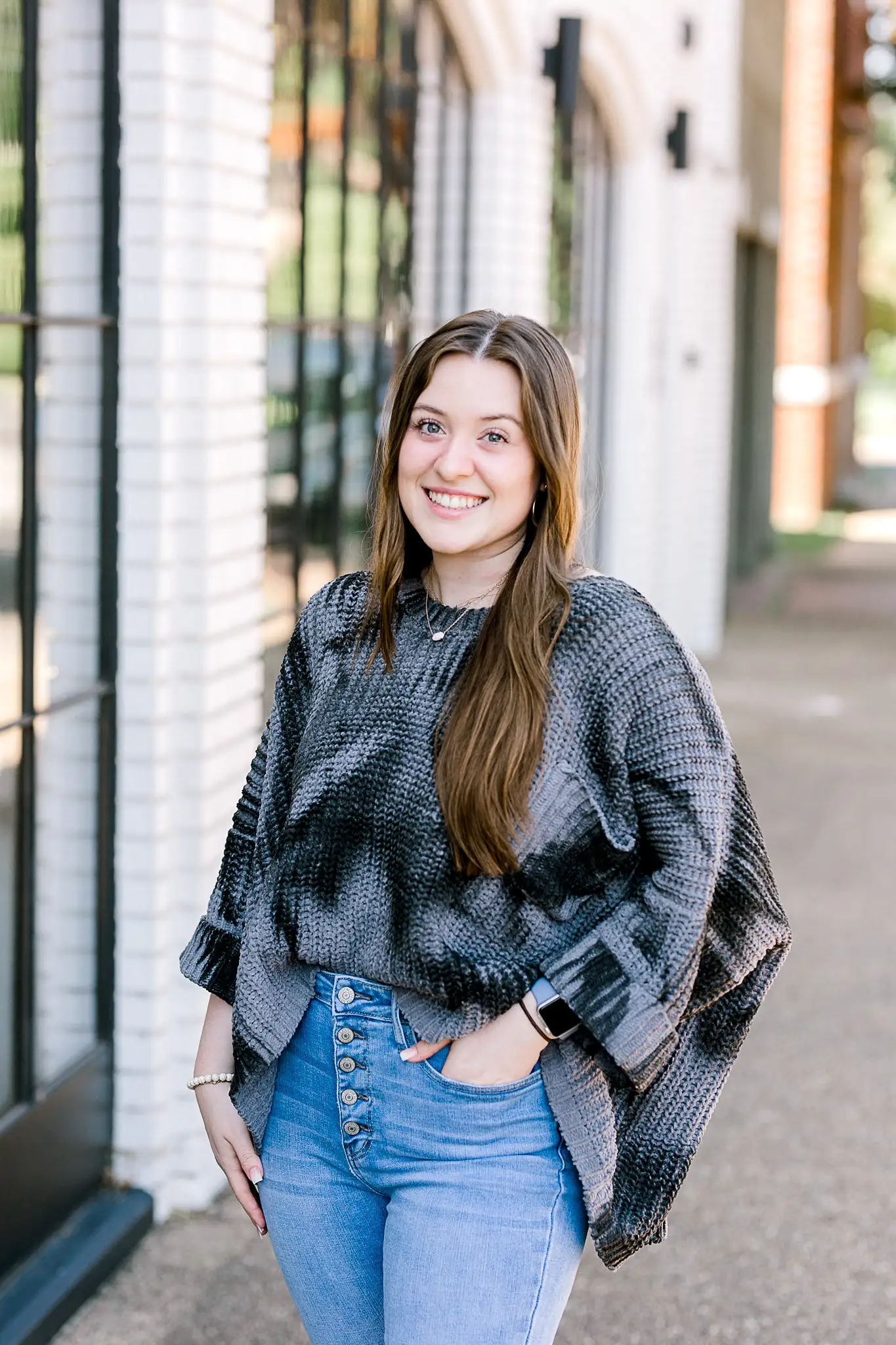 X Charcoal Mottled Sweater