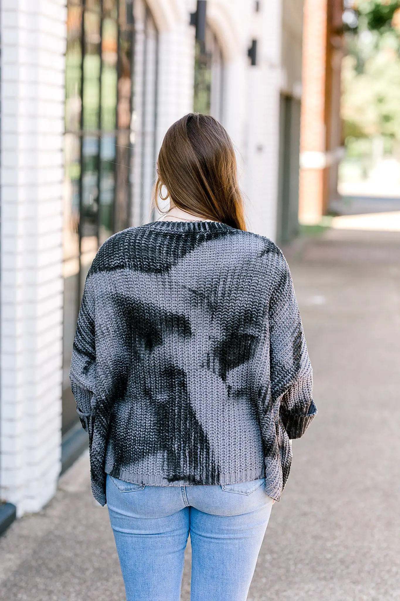 X Charcoal Mottled Sweater