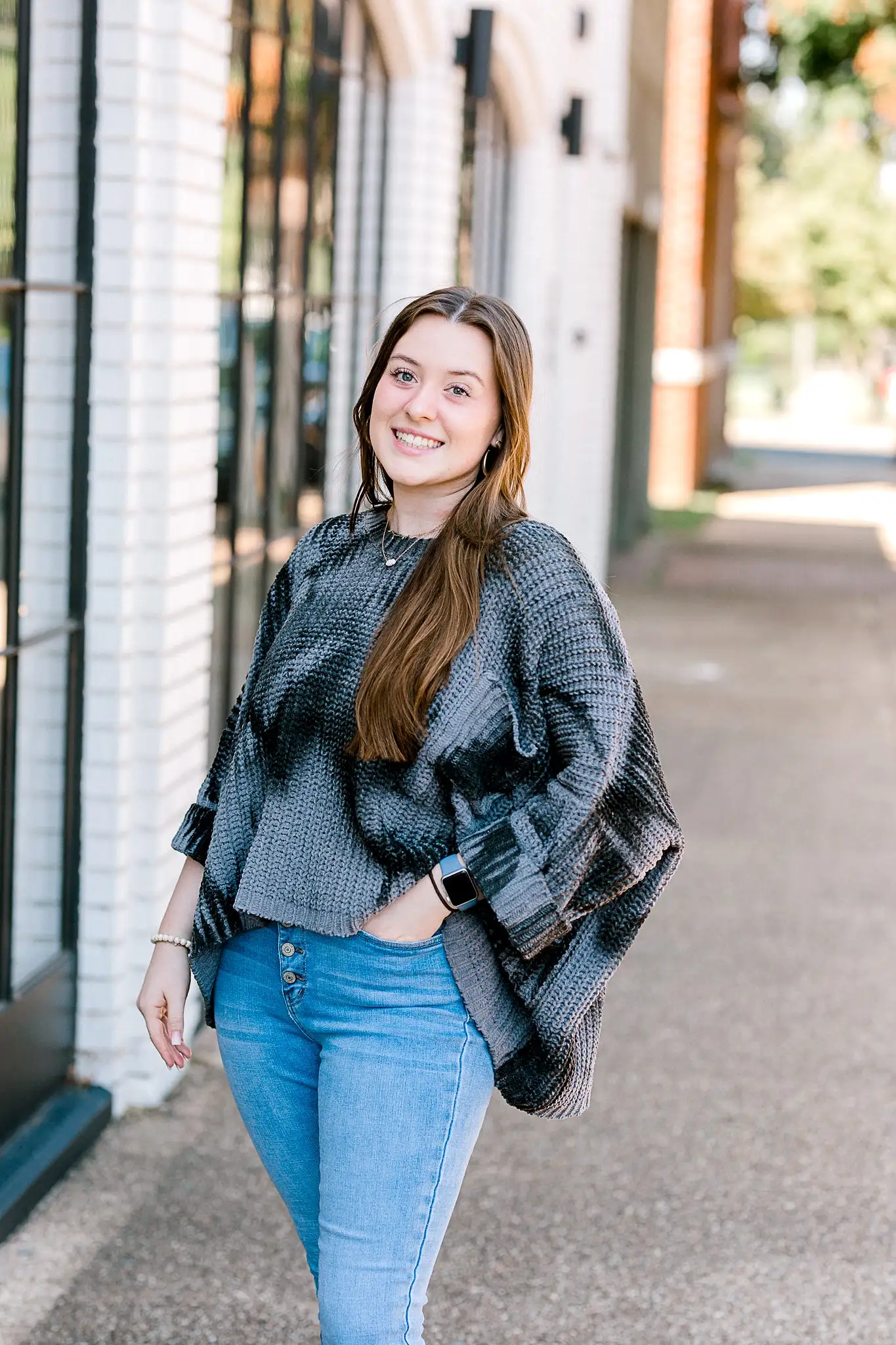 X Charcoal Mottled Sweater